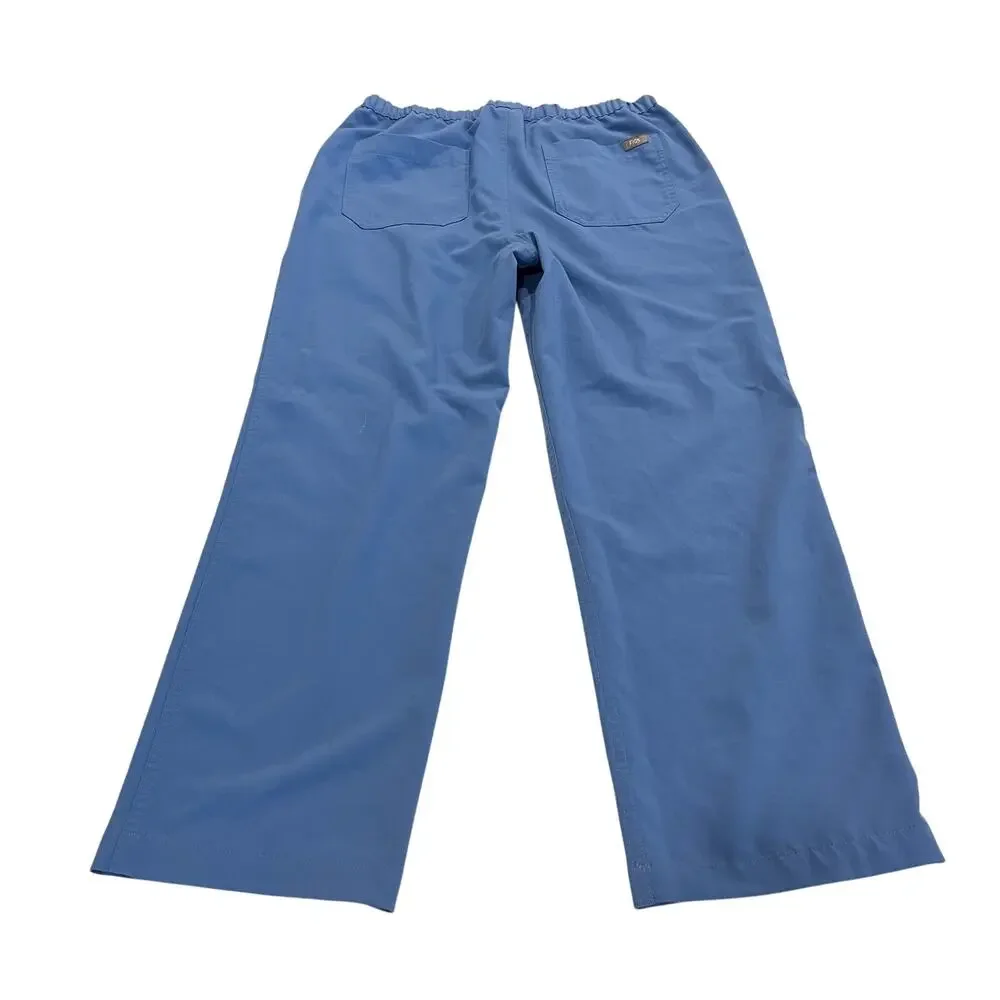 FIGS Pisco Basic Scrub Pants in Ceil Blue size Small Short